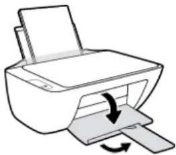 HP DeskJet 2320 - So legen Sie großformatiges Papier ein - 5