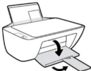 HP DeskJet 2320 - So legen Sie kleinformatiges Papier ein - 5
