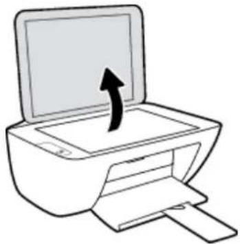 HP DeskJet 2320 - Auflegen von Originalen auf das Scannerglas - 1
