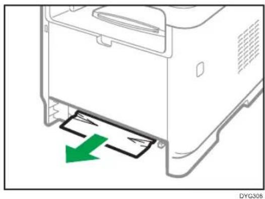 RICOH M 320FB - Entfernen von gestautem Papier aus dem Standard-Magazin oder der Duplexeinheit - 10