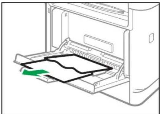 RICOH M 320FB - Entfernen von gestautem Papier aus dem Bypass - 1