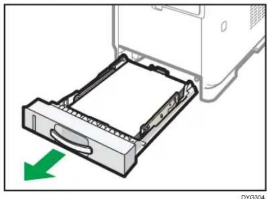RICOH M 320FB - Entfernen von gestautem Papier aus dem Standard-Magazin oder der Duplexeinheit - 8