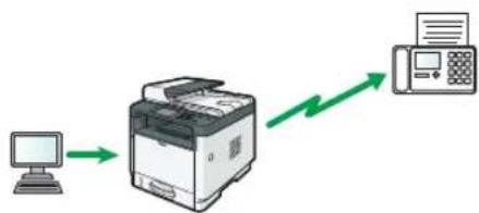 RICOH M 320FB - Digitales Senden von Faxen zum Papier sparen - 1