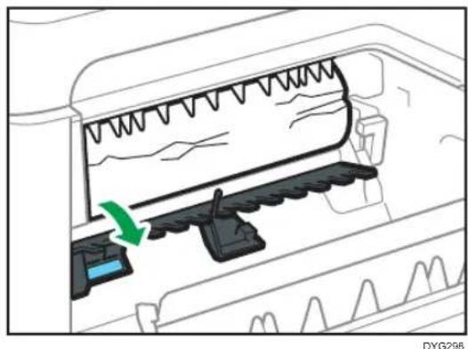 RICOH M 320FB - Entfernen von gestautem Papier aus dem Standard-Magazin oder der Duplexeinheit - 2