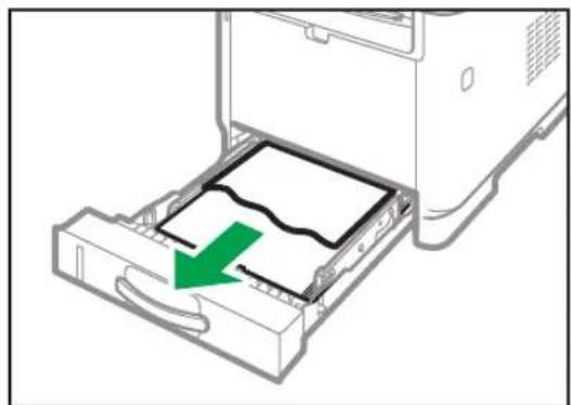 RICOH M 320FB - Entfernen von gestautem Papier aus dem Standard-Magazin oder der Duplexeinheit - 7