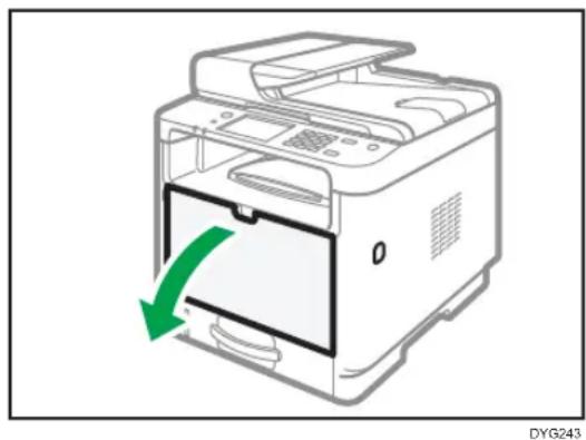 RICOH M 320FB - Öffnen Sie den Bypass. - 1