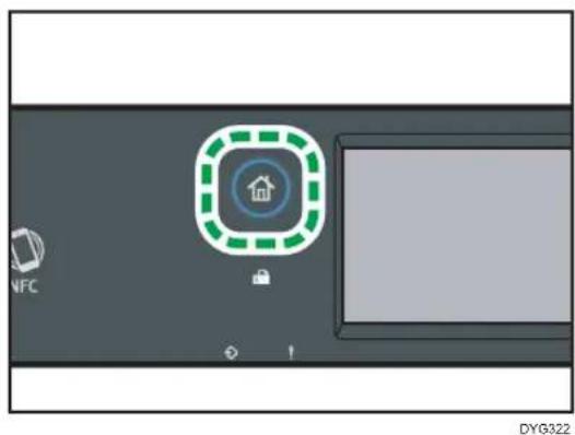 RICOH M 320FB - Anzeigen von bevorzugten häufig verwendeten Modi (bei Verwendung von Modellen mit Touchpanel) - 1