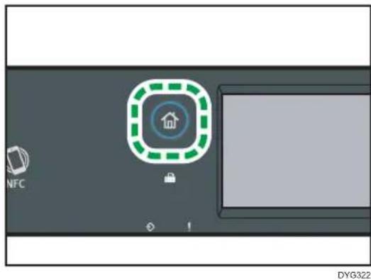 RICOH M 320FB - Beim Drucken (bei Verwendung von Modellen mit Touchpanel) - 1