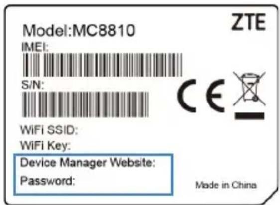 ZTE MC8810 - Geräteeinstellungen ändern - 1