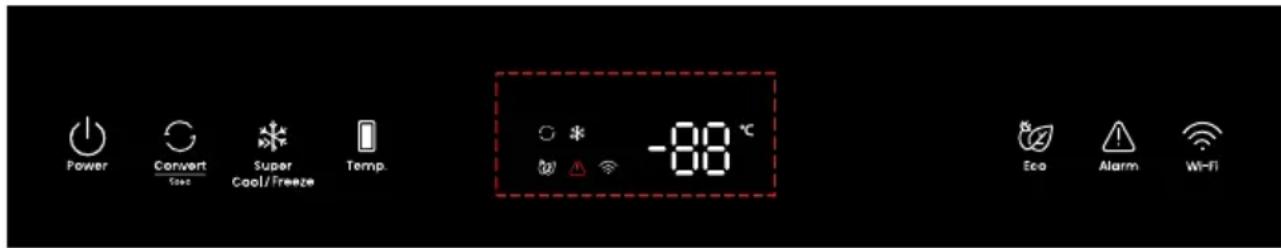 Power Convert Safe Super Cool/Freeze Temp. -88 °C Eco Alarm Wi-Fi