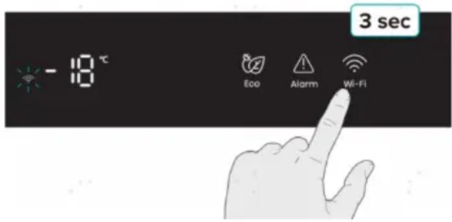 - 18 °C 3 sec Eco Alarm Wi-Fi