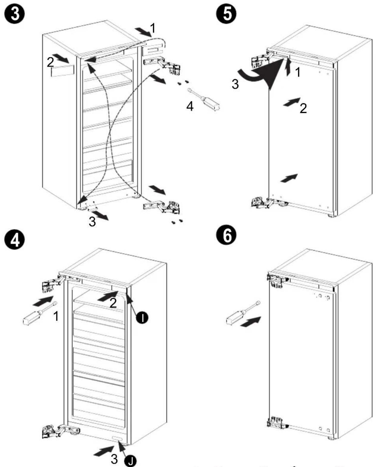 HISENSE FT3B213SAWD - Invertire la porta - 1