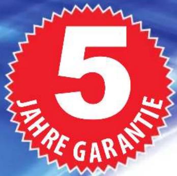 5 JAHRE GARANTIE