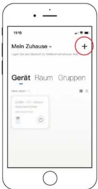 11:10 Mein Zuhause Lagen Sie den Standort für Weiterinformationen fest + Gerät Raum Gruppen Mein Gerät: 1 DCBF - HT - Mioes- Viechaser/Üchler Ahrerzümlauf