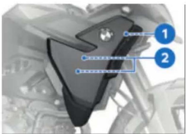 BMW F 900 GS (2025) - Öffnen des Kühlerverschlusses - 3