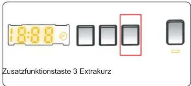 1:8:8.8 Zusatzfunktionstaste 3 Extrakurz
