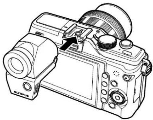 OLYMPUS E-PL2 - Using electronic view finder (sold separately) - 1