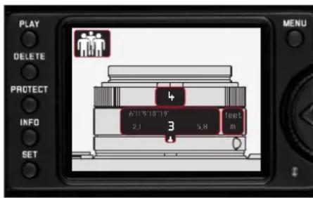 PLAY DELETE PROTECT INFO SET MENU 4 611510'19" 2.1 3 5.8 feet m