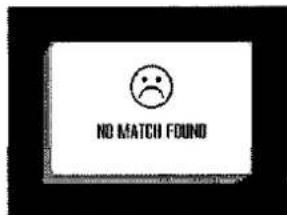 NO MATCH FOUND