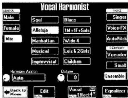 Vocal Harmonist SENCK Male Female Mix Soul Alletuja Manhattan Musical Improvisat Voice Singer Voice-FX AutoPitch Vocoder Small Ensemble Harmony Assign Auto Dotave 0 Back to Moss Edit Vocal Effect ↑↑ Equalizer