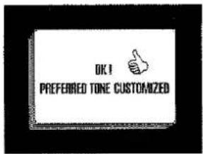 OK! PREFERRED TONE CUSTOMIZED