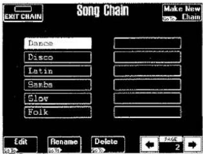 ROLAND DisCover 5M - Verwalten der Song Chains - 1