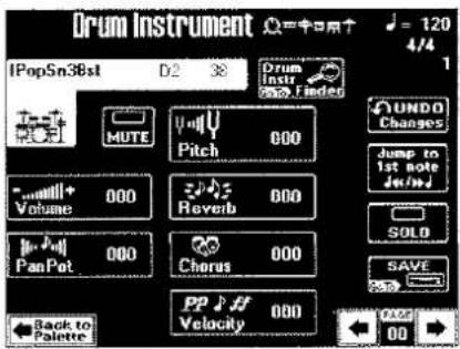 ROLAND DisCover 5M - ▶ Wenn Sie auf der Palette-Seite Drum instrument drücken - 1