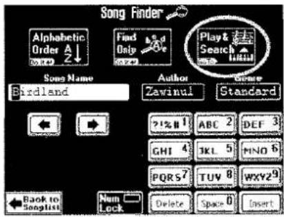 ROLAND DisCover 5M - Schnelle Suche nach dem benötigten Song - 2