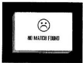 NO MATCH FOUND