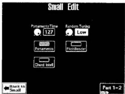 Small Edit Portamento Time 127 Random Tuning Low Portamento PitchBender Chord Inte$ Back to Small Past 1-2 20:39