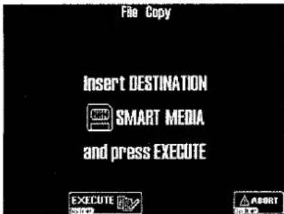 File Copy Insert DESTINATION SMART MEDIA and press EXECUTE EXECUTE INSERT INSERT