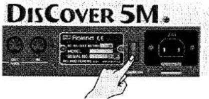 ROLAND DisCover 5M - Einschalten des DisCover 5M - 2