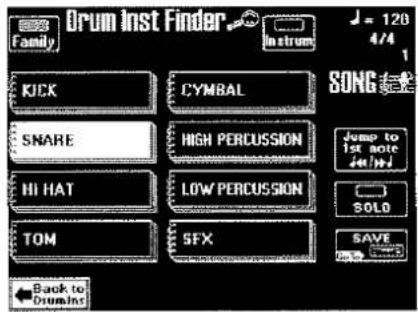 ROLAND DisCover 5M - ▶ Wenn Sie auf der Palette-Seite Drum instrument drücken - 2