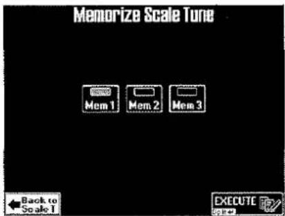 Memorize Scale Tune Mem 1 Mem 2 Mem 3 Back to Scale 1 EXECUTE