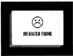 NO MATCH FOUND