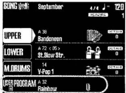 ROLAND DisCover 5M - Speichern der Einstellungen in einem User Program - 1