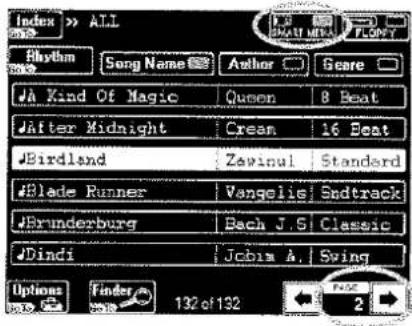 Index >> ALL Rhythm Song Name Author Gear ✓A Kind Of Magic Queen 8 Beat ✓After Midnight Cream 16 Beat ✓Birdland Zavinul Standard ✓Blade Runner Vangelie Sudtrack ✓Brunderburg Bach J.S Classic ✓Dindi Johia A. Swing Options Finder 132 of 132 PAGE 2