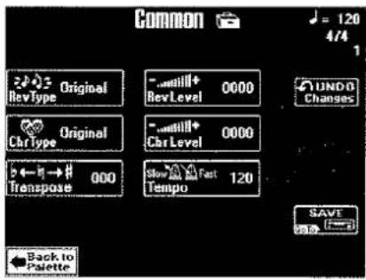 Common ✓ = 120 4/4 1 RevType Original CharType Original Transpose 000 -...null+ 0000 -...null+ 0000 CharLevel CharLevel Slow Fast Tempo 120 UNDG Changes SAVE Back to Palette