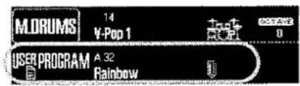 M.DRUMS 14 V-Pop 1 USER PROGRAM A 32 Rainbow