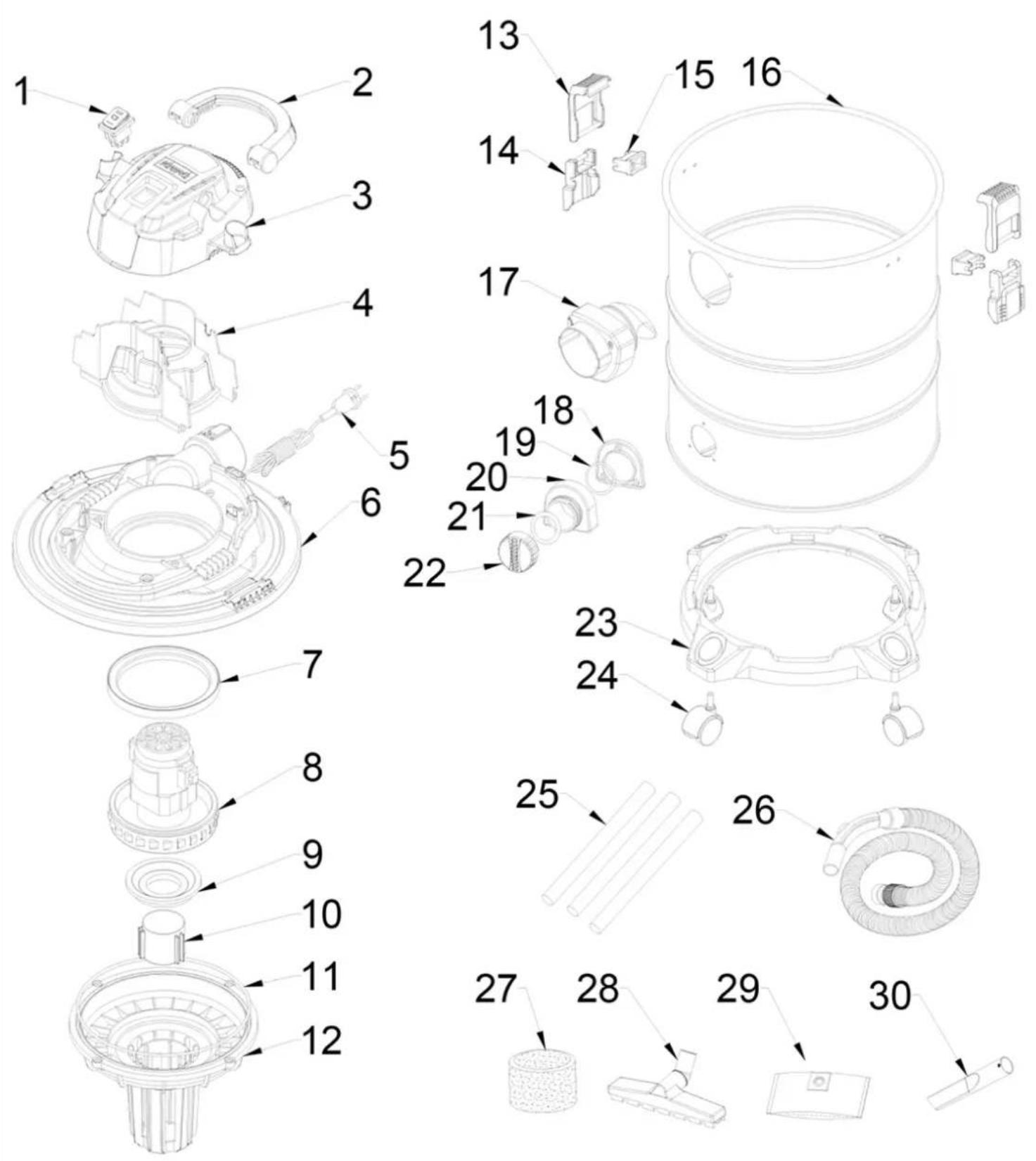 SCHEPPACH WDV30V2-BE - Für die Geltendmachung Ihres Garantieanspruches kontaktieren Sie bitte unser Service-Center. - 6