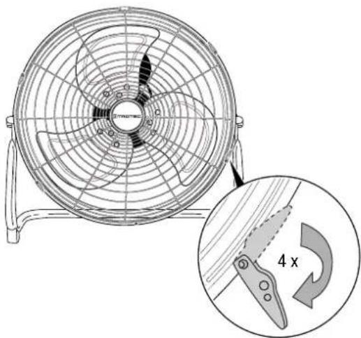 TROTEC TVM 15 - Schutzgitter zur Reinigung entfernen - 1