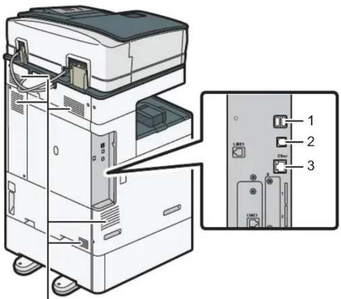 RICOH IM C3000A - Hintere und linke Ansicht (hauptsächlich Europa) (hauptsächlich Nordamerika) - 2