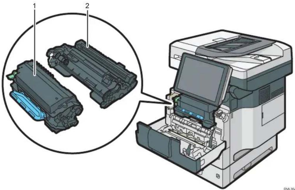 RICOH IM 350F - Innenbereich: Vorderansicht - 1