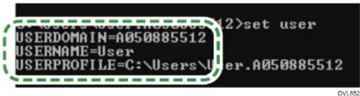 userDOMAIN=A050885512 USERNAME=User USERPROFILE=C:\Users\User.A050885512