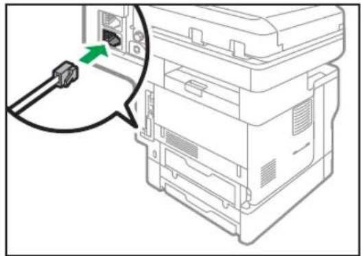 RICOH IM 350F - Anschluss des Telefons - 1