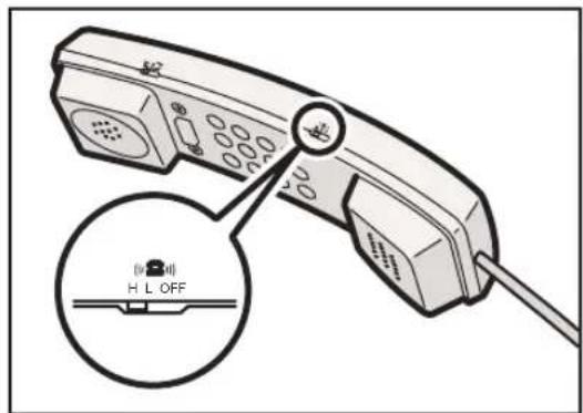 RICOH IM 350F - Einstellen der Klingeltonlautstärke des Hörers - 1