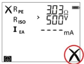 ×R_PE > 30Ω R_ISO > 500V I_EA -- mA