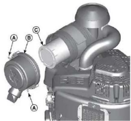 SABO GLADIATOR 110 F AWD - 1) REINIGUNG DES LUFTFILTERS - 1