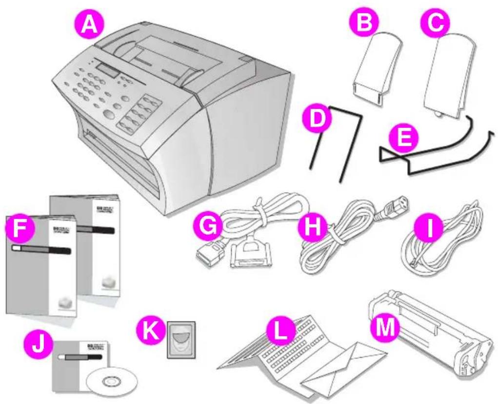 HP LaserJet 3150 - Überprüfen des Verpackungsinhalts - 1