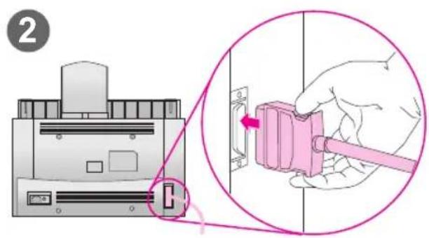 HP LaserJet 3150 - Option A: Direktes Anschließen an einen Computer - 1